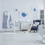 baby room and products that demonstrate an article about baby registry items
